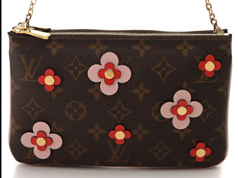 LOUIS VUITTON Bag Pochette Double Zip Monogram